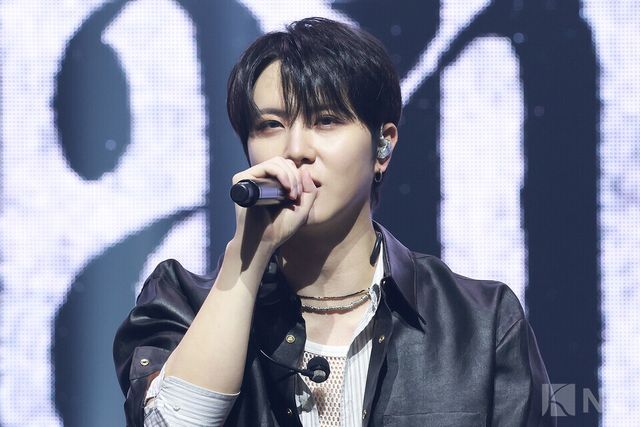 그룹 위아이(WEi) 김동한이 29일 오후 2시 서울 광진구 예스24라이브홀에서 진행된 미니 8집 ‘원더랜드(Wonderland)’ 발매 기념 쇼케이스에 참석했다. 사진=김규빈 기자