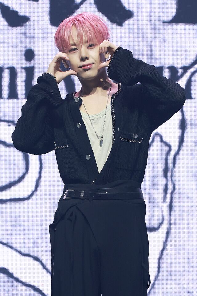그룹 위아이(WEi) 장대현이 29일 오후 2시 서울 광진구 예스24라이브홀에서 진행된 미니 8집 ‘원더랜드(Wonderland)’ 발매 기념 쇼케이스에 참석했다. 사진=김규빈 기자