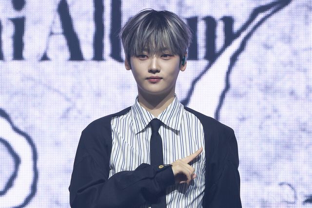 그룹 위아이(WEi) 강석화가 29일 오후 2시 서울 광진구 예스24라이브홀에서 진행된 미니 8집 ‘원더랜드(Wonderland)’ 발매 기념 쇼케이스에 참석했다. 사진=김규빈 기자