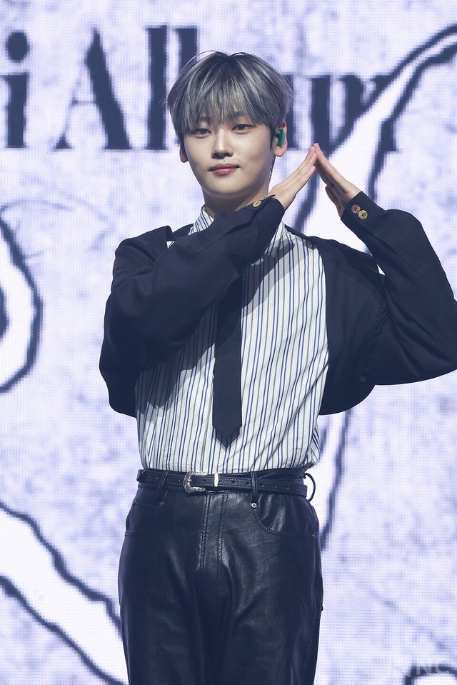 그룹 위아이(WEi) 강석화가 29일 오후 2시 서울 광진구 예스24라이브홀에서 진행된 미니 8집 ‘원더랜드(Wonderland)’ 발매 기념 쇼케이스에 참석했다. 사진=김규빈 기자