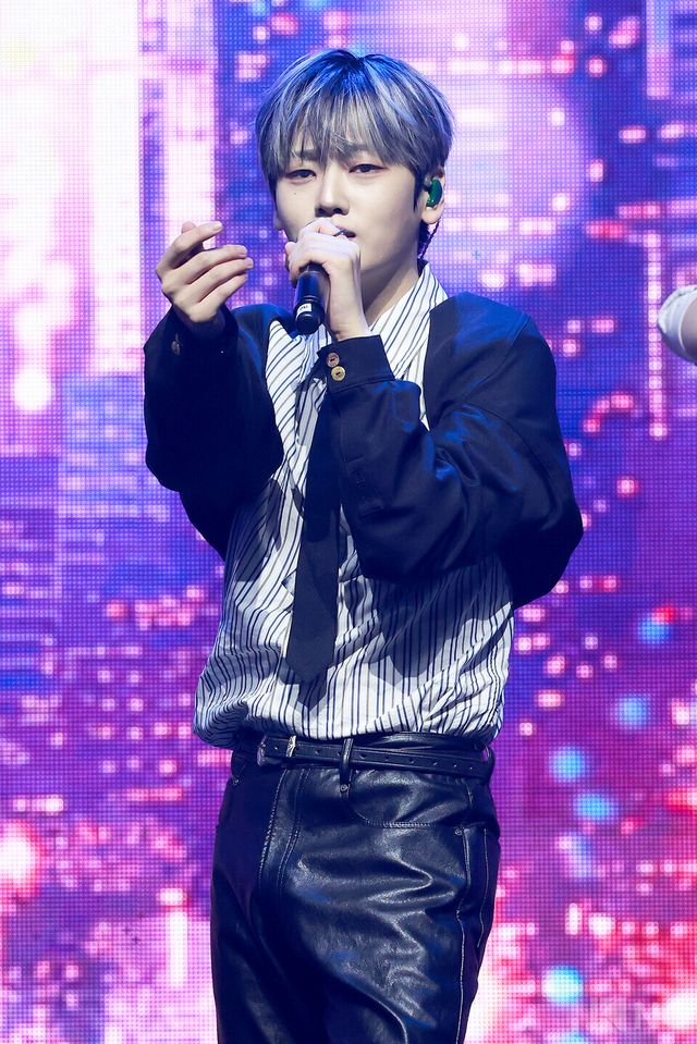 그룹 위아이(WEi) 강석화가 29일 오후 2시 서울 광진구 예스24라이브홀에서 진행된 미니 8집 ‘원더랜드(Wonderland)’ 발매 기념 쇼케이스에 참석했다. 사진=김규빈 기자