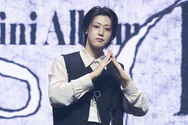 그룹 위아이(WEi) 유용하가 29일 오후 2시 서울 광진구 예스24라이브홀에서 진행된 미니 8집 ‘원더랜드(Wonderland)’ 발매 기념 쇼케이스에 참석했다. 사진=김규빈 기자