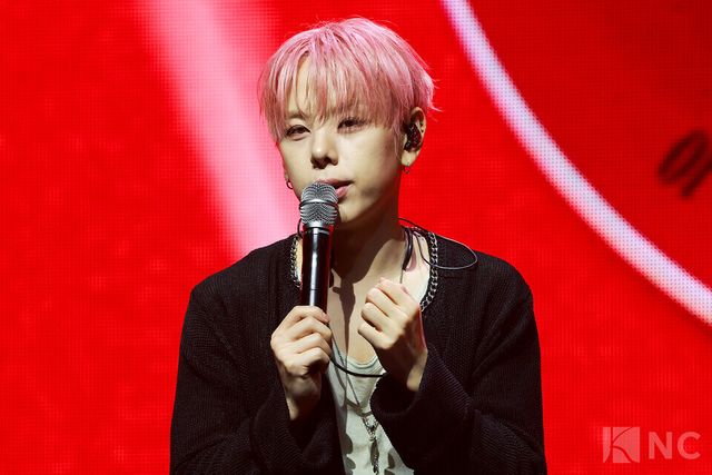 그룹 위아이(WEi) 장대현이 29일 오후 2시 서울 광진구 예스24라이브홀에서 진행된 미니 8집 ‘원더랜드(Wonderland)’ 발매 기념 쇼케이스에 참석했다. 사진=김규빈 기자