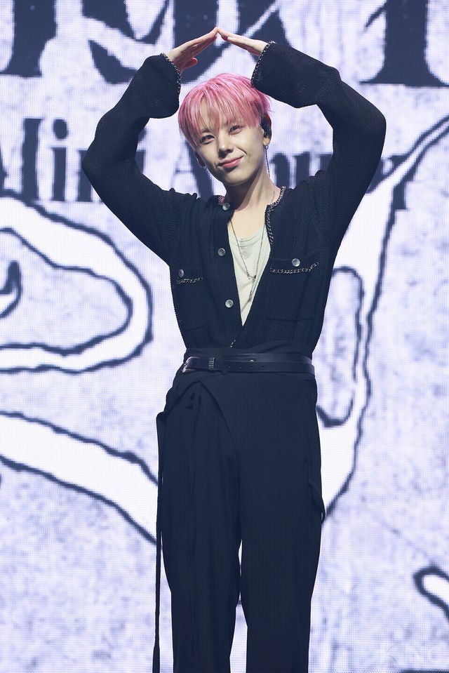 그룹 위아이(WEi) 장대현이 29일 오후 2시 서울 광진구 예스24라이브홀에서 진행된 미니 8집 ‘원더랜드(Wonderland)’ 발매 기념 쇼케이스에 참석했다. 사진=김규빈 기자