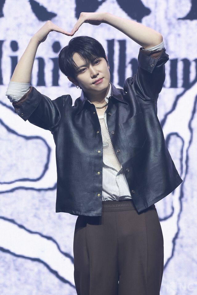 그룹 위아이(WEi) 김동한이 29일 오후 2시 서울 광진구 예스24라이브홀에서 진행된 미니 8집 ‘원더랜드(Wonderland)’ 발매 기념 쇼케이스에 참석했다. 사진=김규빈 기자