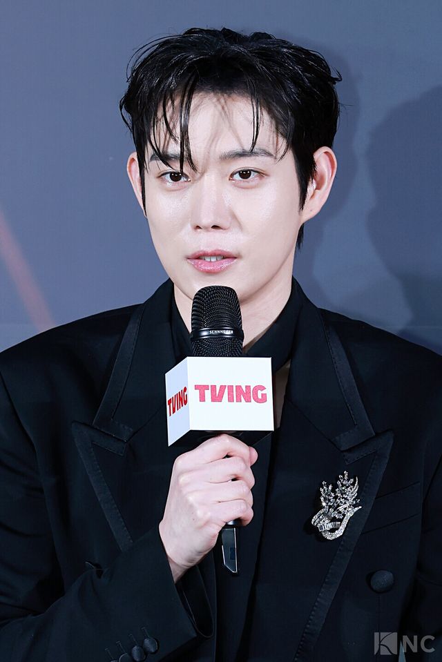 배우 김영대가 30일 오후 2시 서울 용산구 CGV&nbsp;용산아이파크몰에서 진행된 티빙 오리지널 시리즈 ‘친애하는 X’ 제작발표회에 참석했다. 사진=김규빈 기자