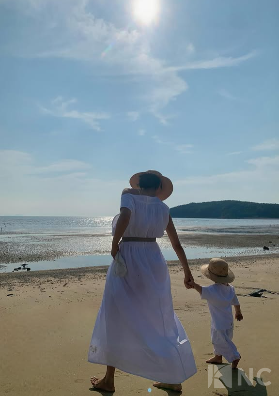 Moon Gabi and her son. Photo courtesy of Moon Gabi via Instagram.