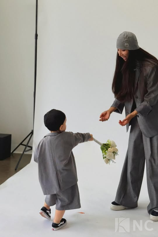 Moon Gabi and her son. Photo courtesy of Moon Gabi via Instagram.