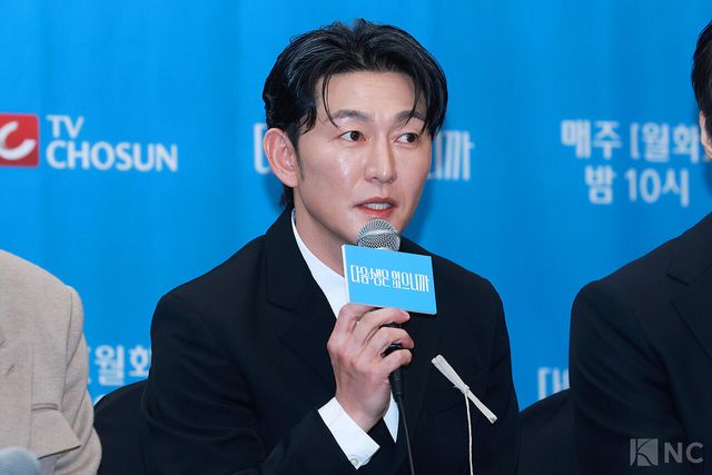 배우 허준석이 10일 오후 2시 서울 마포구 상암 스탠포드호텔 코리아에서 진행된 티비 조선 월화미니시리즈 ‘다음생은 없으니까’(극본 신이원/연출 김정민)에서 소감을 말하고 있다. 사진=김규빈 기자
