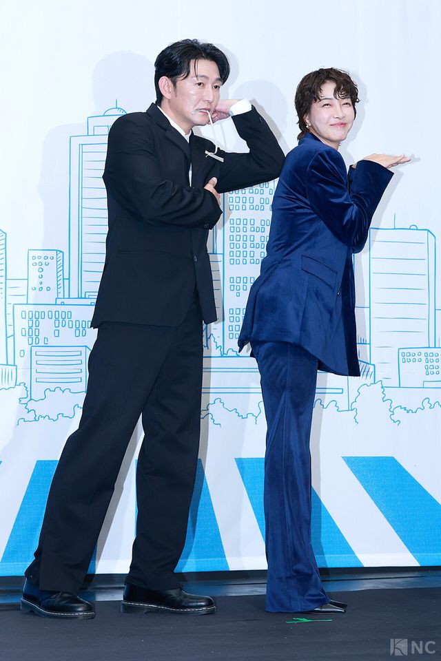 배우 허준석, 진서연이 10일 오후 2시 서울 마포구 상암 스탠포드호텔 코리아에서 진행된 티비 조선 월화미니시리즈 ‘다음생은 없으니까’(극본 신이원/연출 김정민)에서 포즈를 취하고 있다. 사진=김규빈 기자