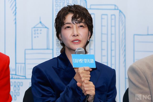 배우 진서연이 10일 오후 2시 서울 마포구 상암 스탠포드호텔 코리아에서 진행된 티비 조선 월화미니시리즈 ‘다음생은 없으니까’(극본 신이원/연출 김정민)에서 소감을 말하고 있다. 사진=김규빈 기자