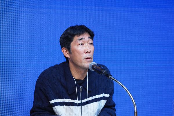 12일 서울 마포구 MPMG(엠피엠지) 사옥 LOUNGE M.(라운지 엠)에서는 '대기업의 갑질과 횡포에 대한 신고' 기자회견이 열렸다.&nbsp;사진=MPMG