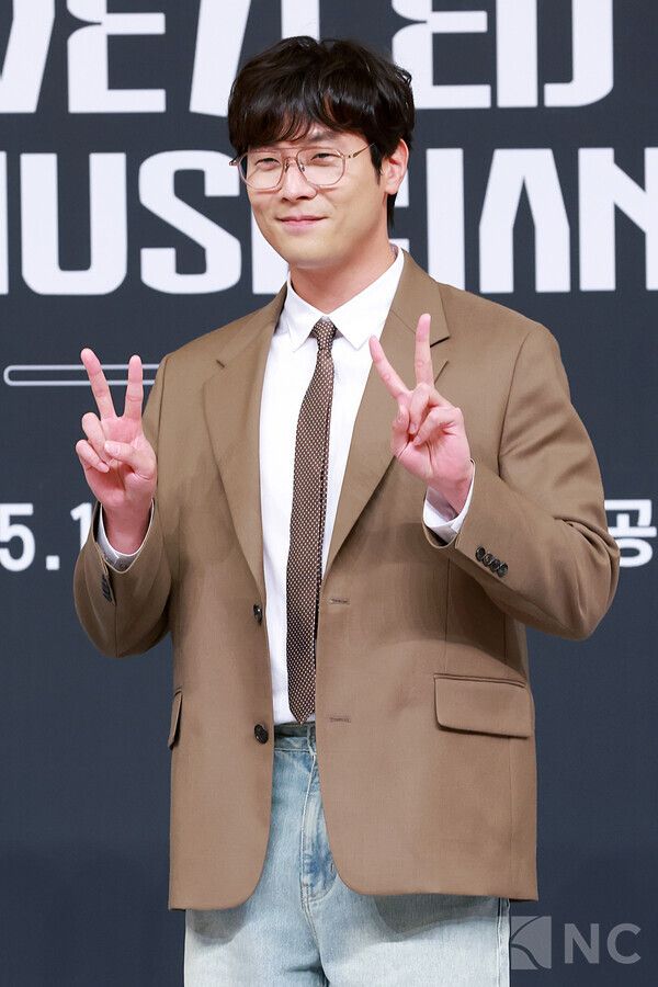 배우 최다니엘이 12일 서울 양천구 SBS목동 사옥에서 진행된 SBS 신규 오디션 ‘베일드 뮤지션’ 제작발표회에서 포즈를 취하고 있다. 사진=김규빈 기자