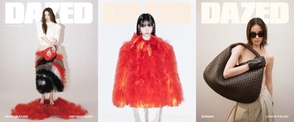 (왼쪽부터) 고현정, 미야오 수인, 우성아. 사진 제공=데이즈드 코리아