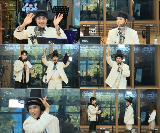 '손태진의 트로트 라디오' 방송 장면.