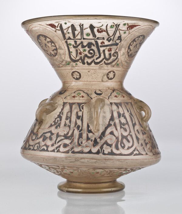 모스크 램프, 맘루크 왕조 14세기 말~15세기 초, 이집트 카이로, 도하 이슬람예술박물관 - 국립중앙박물관 제공