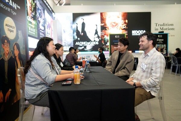 2025 K-콘텐츠 쇼케이스 비즈니스 상담 현장 모습. 사진=콘진원 제공