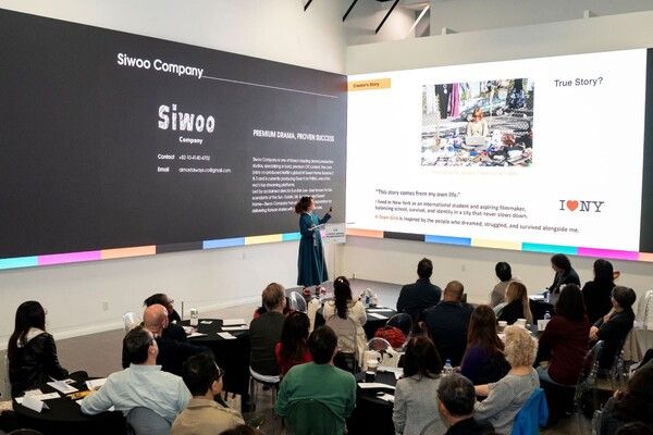 2025 K-콘텐츠 쇼케이스 참가사 발표(피칭) 현장 모습. 사진=콘진원 제공