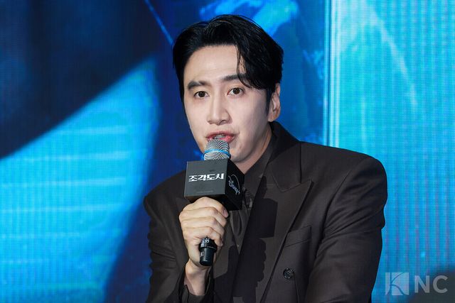 배우 이광수가 3일 오전 11시 서울 영등포구 콘래드 서울 호텔에서 진행된 디즈니+ 오리지널 시리즈 '조각도시’(각본 오상호/연출 박신우) 제작발표회에 참석했다. 사진=김규빈 기자