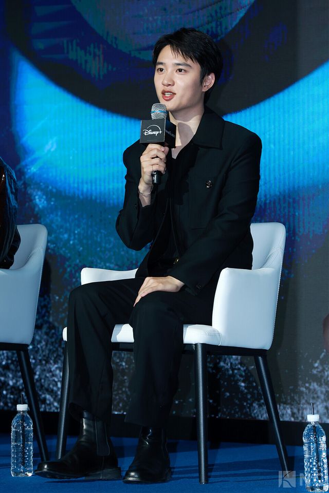 배우 도경수가 3일 오전 11시 서울 영등포구 콘래드 서울 호텔에서 진행된 디즈니+ 오리지널 시리즈 '조각도시'(각본 오상호/연출 박신우) 제작발표회에 참석했다. 사진=김규빈 기자