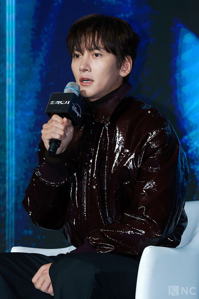 배우 지창욱이 3일 오전 11시 서울 영등포구 콘래드 서울 호텔에서 진행된 디즈니+ 오리지널 시리즈 '조각도시'(각본 오상호/연출 박신우) 제작발표회에 참석했다. 사진=김규빈 기자