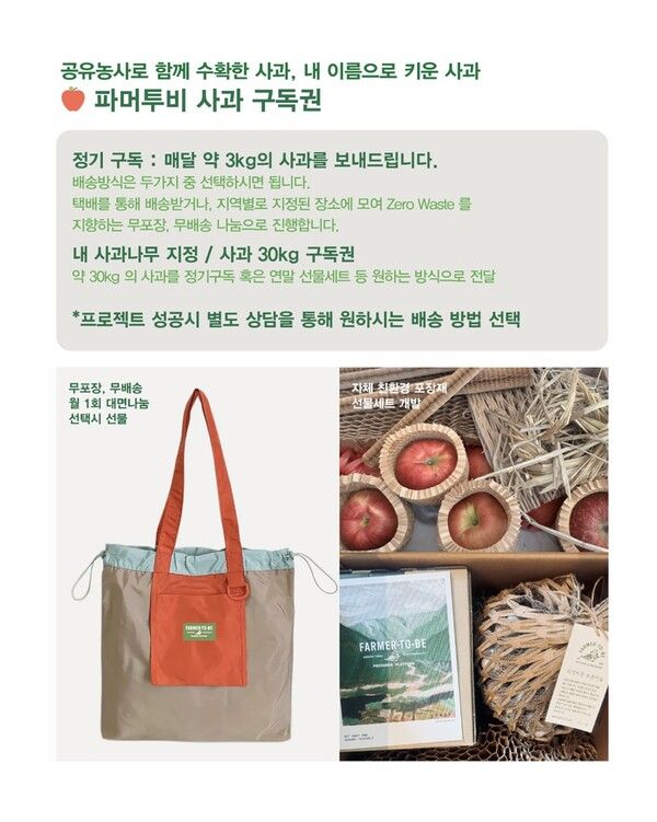 크라우드 펀딩을 통해 제공하는 제품들. (사진제공=파머투비)