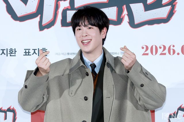 가수 겸 배우 표지훈이 11일 오전 서울 광진구 롯데시네마 건대입구에서 진행된 영화 ‘하트맨’(감독 최원섭) 제작보고회에서 포즈를 취하고 있다. 사진=김규빈 기자