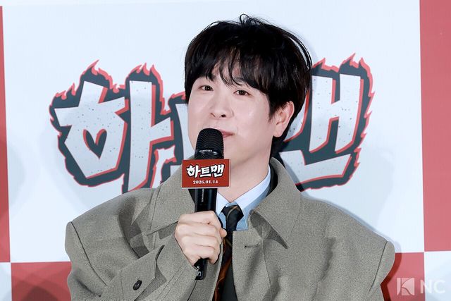 가수 겸 배우 표지훈이 11일 오전 서울 광진구 롯데시네마 건대입구에서 진행된 영화 ‘하트맨’(감독 최원섭) 제작보고회에서 소감을 말하고 있다. 사진=김규빈 기자