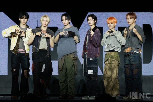 그룹 보이넥스트도어(BOYNEXTDOOR) 미니 5집 ‘디 액션(The Action)’ 쇼케이스 당시의 모습. 사진=김규빈 기자
