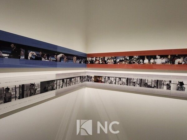 재일조선인 '타카미네 타다스'의 '타카네와 바트너의 결혼식 기록 작품' 사진=뉴스컬처