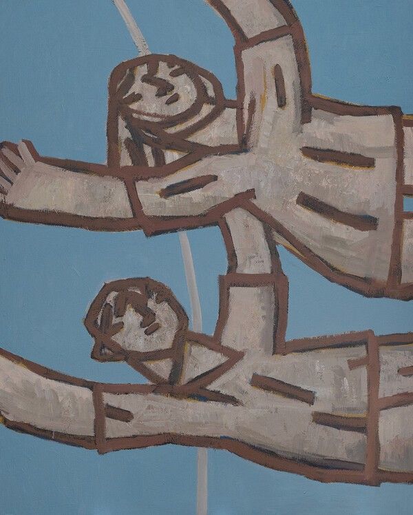 떨어지는 사람 ll, 130.3 x 162.2cm, Acrylic on Canvas, 2025