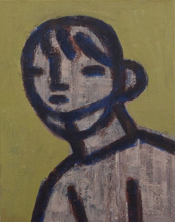 사람 ll, 31.8 x 40.9cm, Acrylic on Canvas, 2025