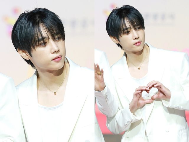 그룹 더보이즈(THE BOYZ) 선우가 25일 인천시 중구 운서동 인스파이어 아레나에서 진행된 ‘2025 SBS&nbsp;가요대전’ 공연에 앞서 레드카펫을 밟고 있다. 사진=김규빈 기자