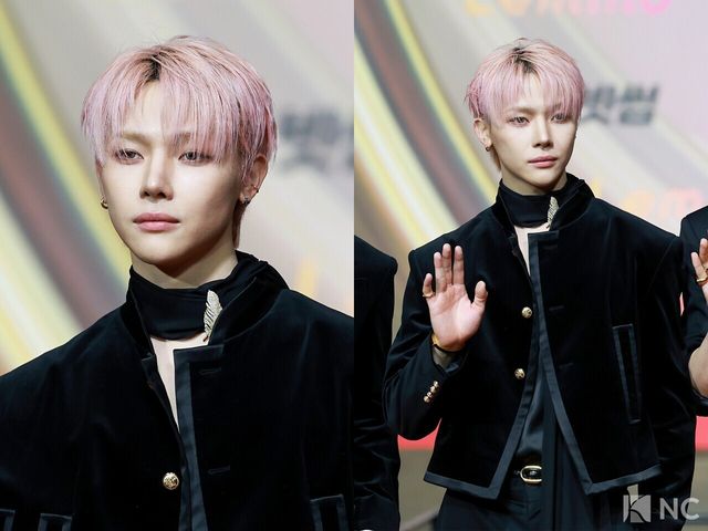 그룹 앤팀(&TEAM) 니콜라스가 25일 인천시 중구 운서동 인스파이어 아레나에서 진행된 ‘2025 SBS&nbsp;가요대전’ 공연에 앞서 레드카펫을 밟고 있다. 사진=김규빈 기자