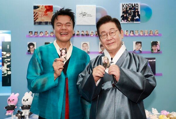 대중문화교류위원회 위원장 박진영-이재명 대통령사진=연합뉴스