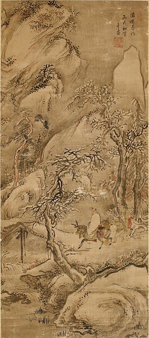 심사정. ‘눈속에 매화를 찾아'. 사진=국립중앙박물관