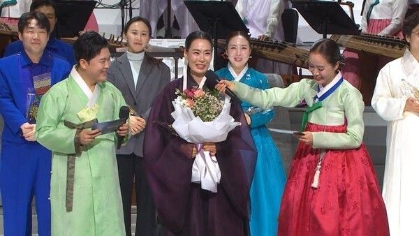 '2025 KBS국악대상'에서 대상을 받은 정은혜. 사진=KBS