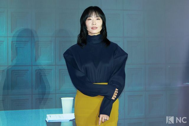 배우 전도연이 3일 오후 서울 용산구 CGV용산아이파크몰에서 진행된 넷플릭스 시리즈 ‘자백의 대가’(감독 이정효) 언론배급시사회 및 기자간담회에서 포즈를 취하고 있다. 사진=김규빈 기자