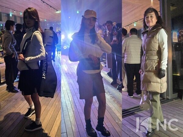 지난 6일 오후 경기도 안산시 대부도 더헤븐리조트에서는 프라이빗 연말 파티 '윈터 글로우 인 헤븐'이 열렸다. 프라이빗 패션쇼의 모습.