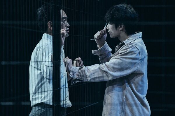 연극 '테베랜드' 공연 모습_정희태&손우현_사진=㈜쇼노트