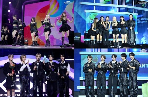 라잇썸, 나우어데이즈 수상 모습. 사진=한터뮤직어워즈