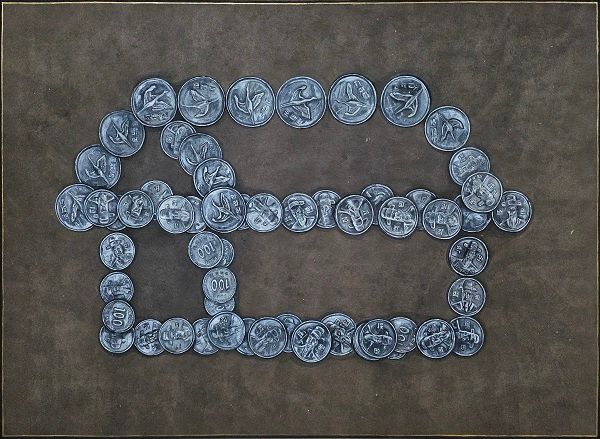 행복한 나의 집, 장지에 채색, 53×72.5cm, 2025