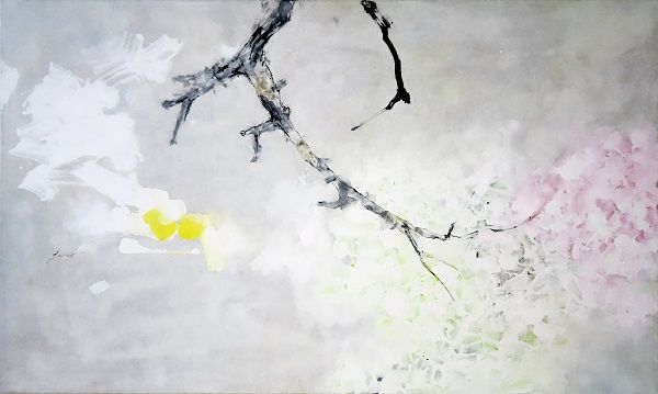 흔적의 기억, 혼합재료, 162×97cm, 2025
