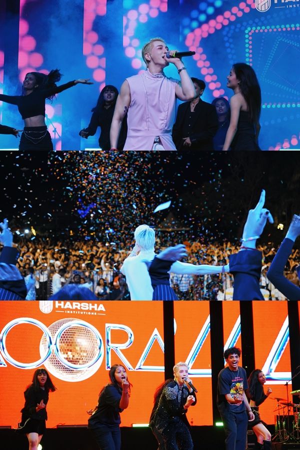 가수 아우라. 사진=(주)일공이팔, HBC HOUSE, vectormob