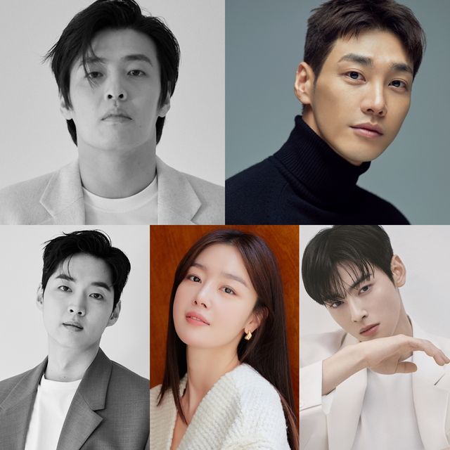 강하늘, 김영광, 강영석, 한선화, 차은우. 사진=티에이치컴퍼니, 와이드에스컴퍼니, 판타지오, 키이스트