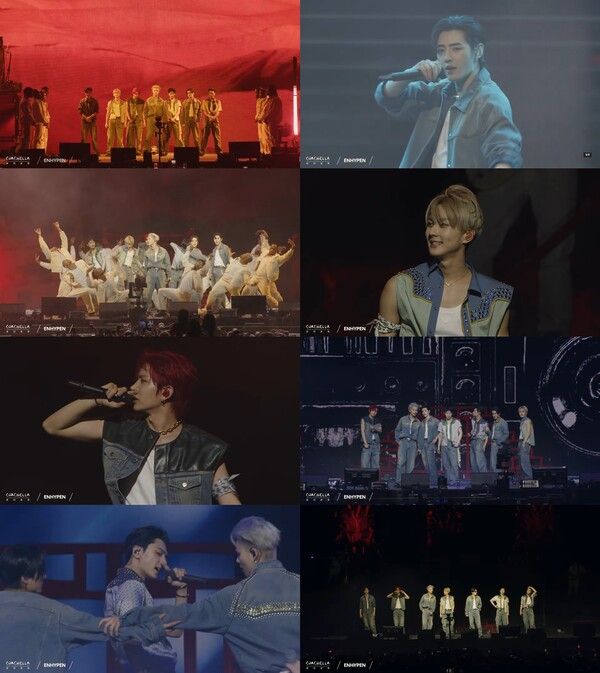 엔하이픈 코첼라 무대. 사진=빌리프랩