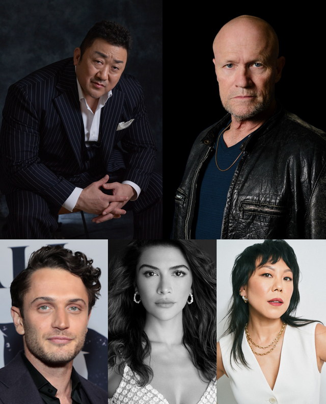 영화 '피그 빌리지' 마동석, 마이클 루커, 콜린 우델, 리제트 올리베라, 알리 안. 사진=마동석: 빅펀치엔터테인먼트, 마이클 루커: Bryan Hainer, 콜린 우델: Alex J. Berliner,리제트 올리베라: JUANKR , 알리 안: Emily Soto