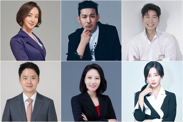 [사진설명] (위_왼쪽부터 시계방향으로) 박상희, 정성호, 김용필, 곽민선, 손정혜, 구자룡[사진출처] 정성호(MAG&JINA 제공), 김용필-곽민선(소속사 제공), 박상희-손정혜-구자룡(본인 제공)&nbsp;