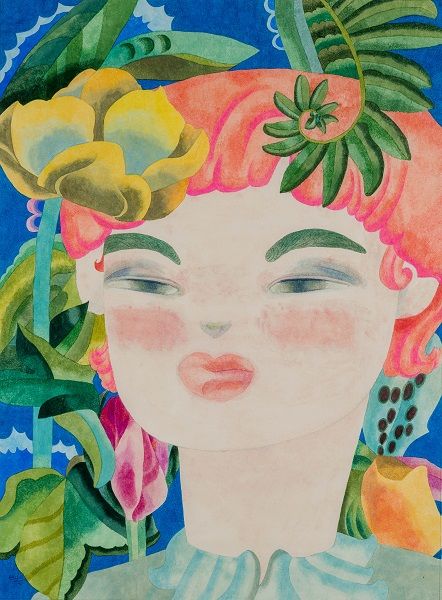 오늘의 공기, 한지에 동양화물감, 44.0×60.0cm, 2025