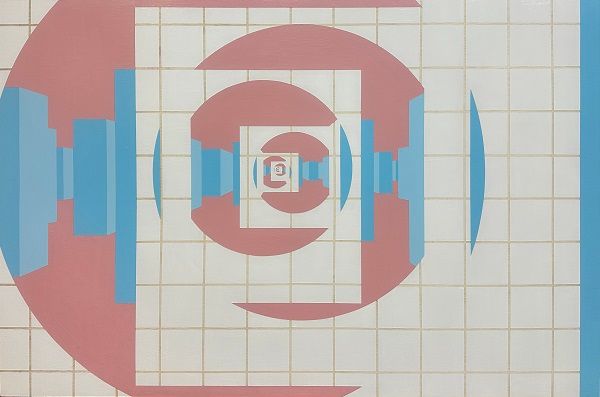 Connect, mixed media on wood panel, 145.5×97cm, 2025